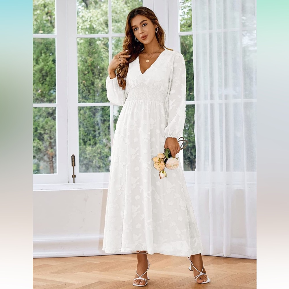 Boho White Dress